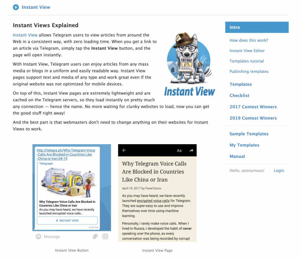 为你的 WordPress 站点配置 Telegram Instant View的配图