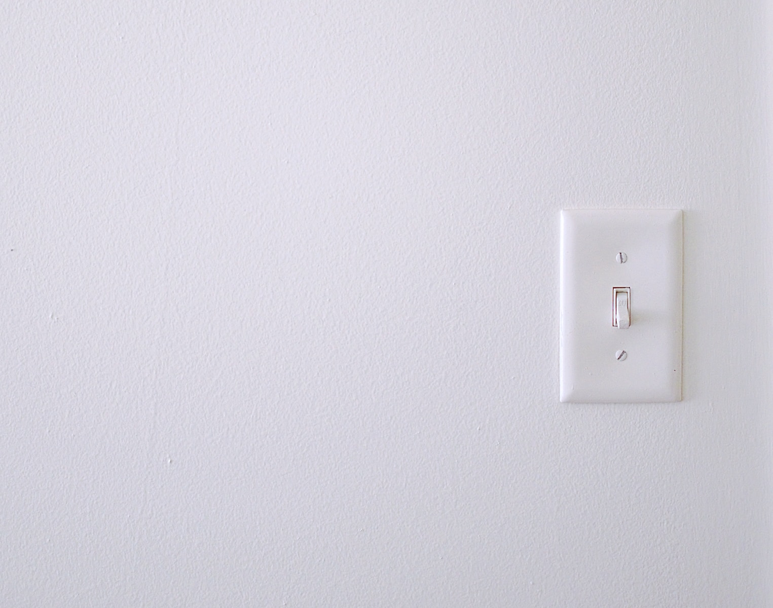 white wall switch