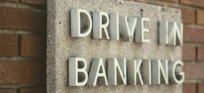 drive in banking signage